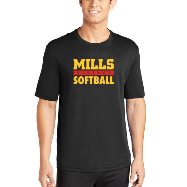 Mills Softball Black PosiCharge Competitor Tee Thumbnail