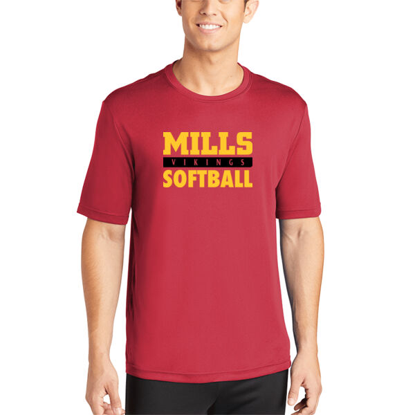 Mills Softball Red PosiCharge Competitor Tee Thumbnail
