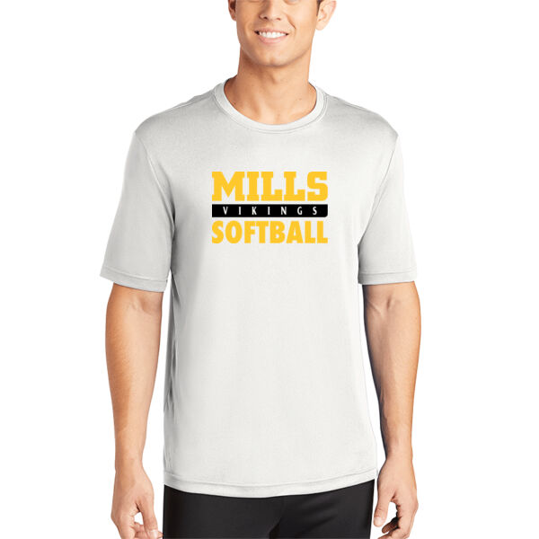 Mills Softball White PosiCharge Competitor Tee Thumbnail